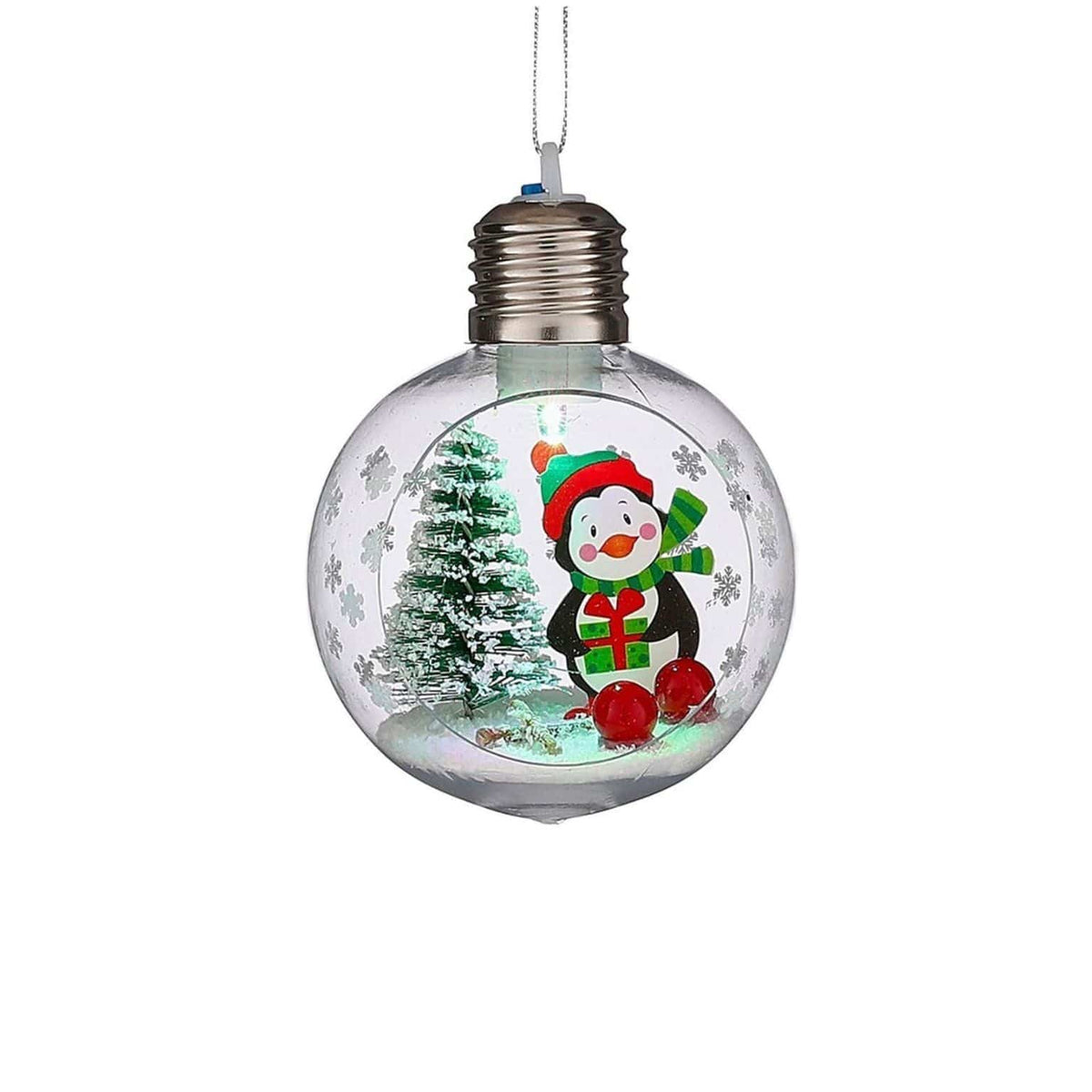 Božični okraski z LED osvetlitvijo - 3 različni