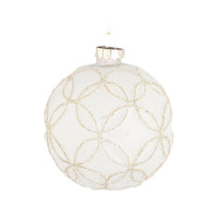Božični okraski Bauble glass Beli, 6 različic