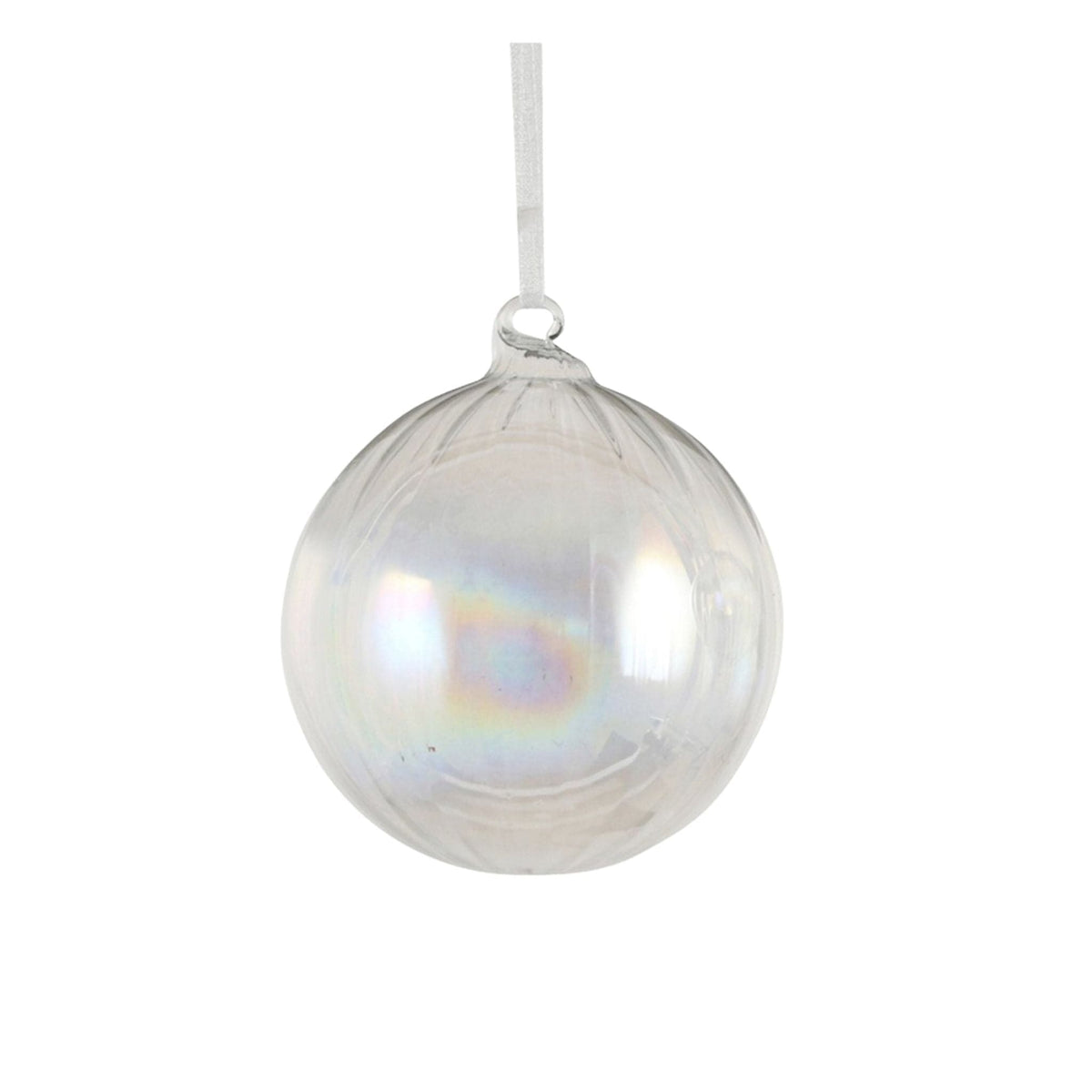 Božični okraski Bauble glass - prozorne 9x8 cm