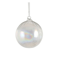 Božični okraski Bauble glass - prozorne 9x8 cm