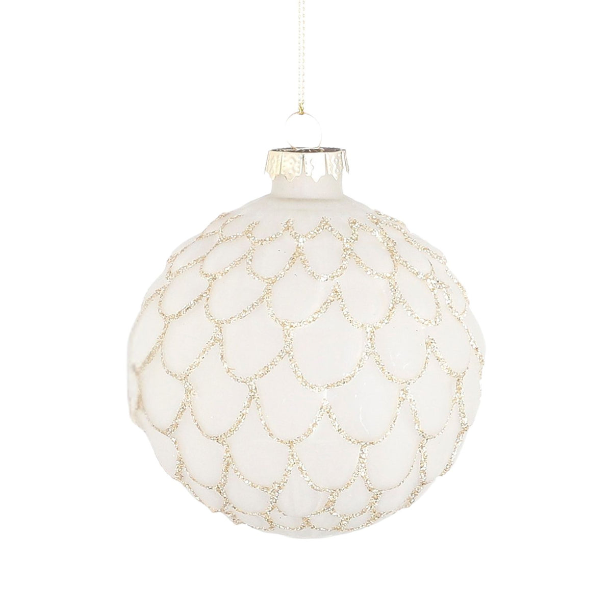 Božični okraski Bauble glass Beli, 6 različic