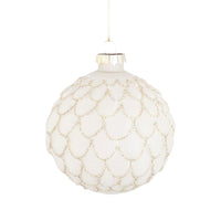 Božični okraski Bauble glass Beli, 6 različic