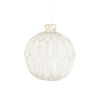 Božični okraski Bauble glass Beli, 6 različic