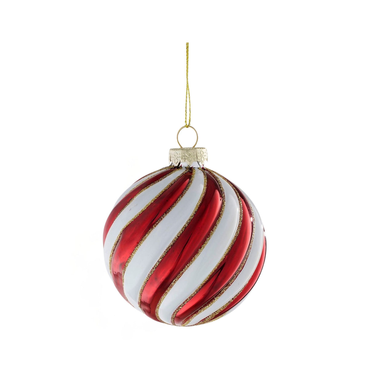 Božični okraski Bauble glass Rdeči, 2 različici
